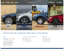 Tablet Screenshot of delhorbe-automobiles.fr